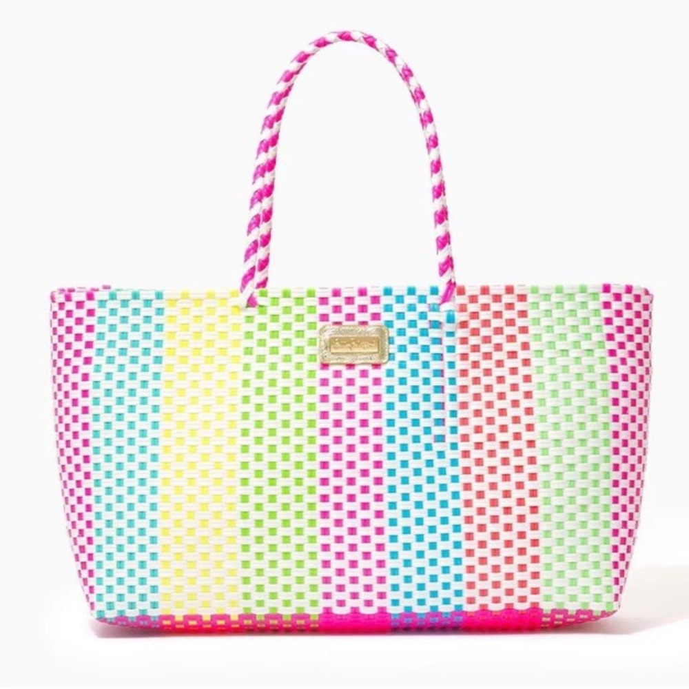 Brand new Lilly Pulitzer woven tote bag